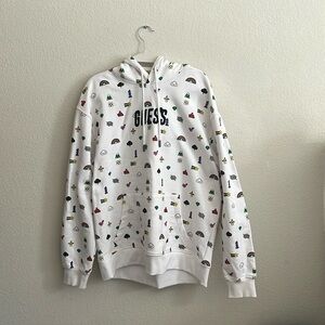 Rare Friends with you - Guess - colorful hoodie